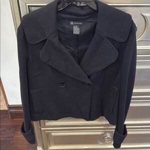 INC International Concepts Black Peacoat